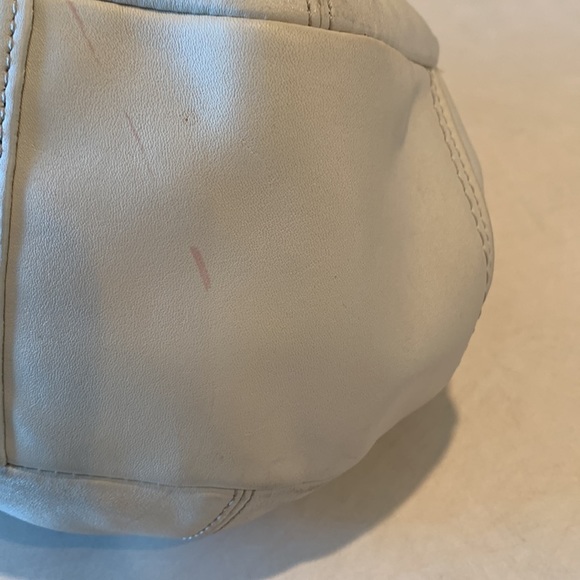 COACH Satchel, Cream with Gold Trim - Picture 9 of 16